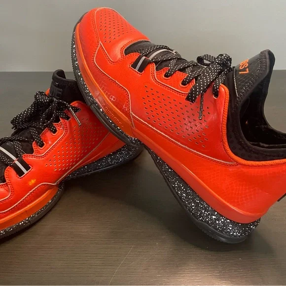 Adidas Damian Lillard Custom Orange Black Men's Basketball Shoe Size 12 - Picture 6 of 14